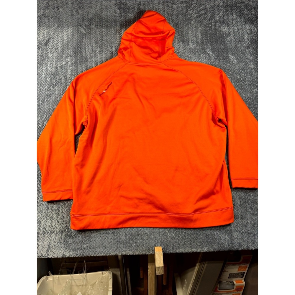 Core 4 Element Hoodie Mens 2XL Neon Orange Fleece Lined Graphic Print Outerwear - Picture 6 of 7
